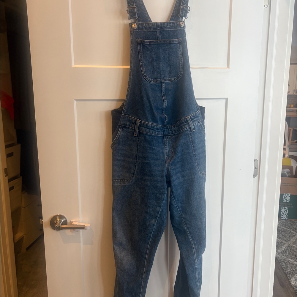Old Navy Blue Maternity Overalls